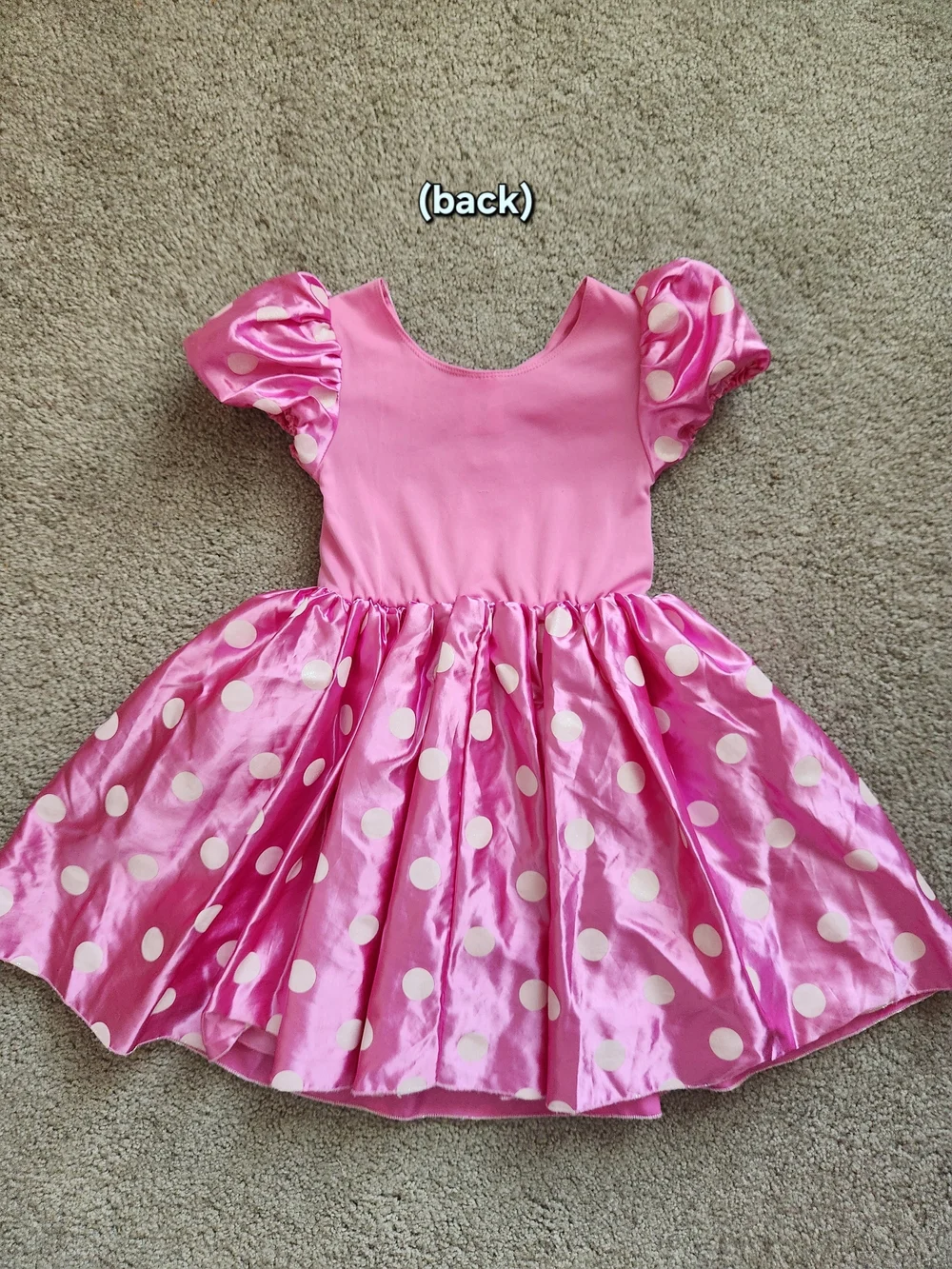 Disney Pink Minnie Mouse Polka Dot Dress Halloween Costume - 5T